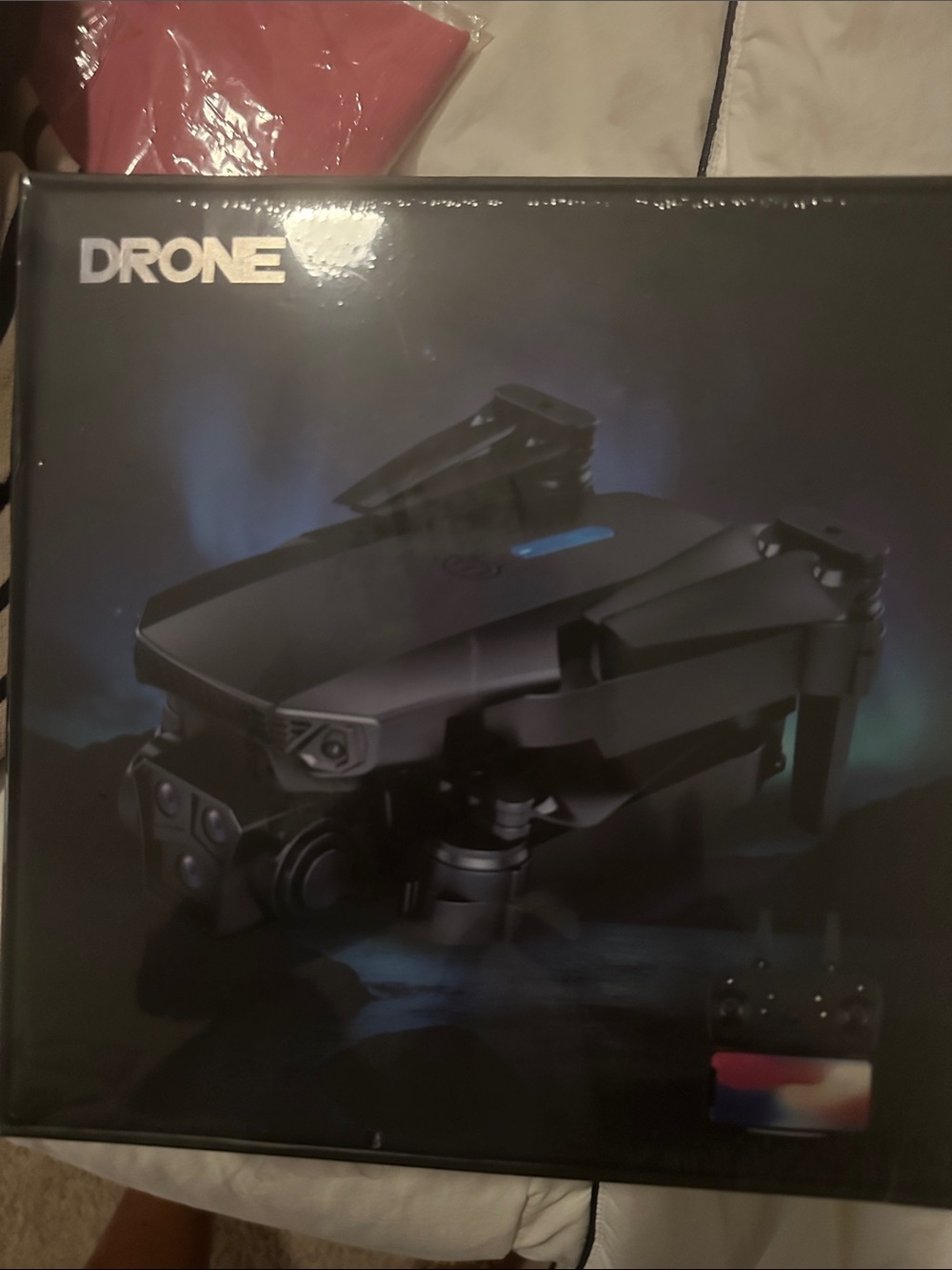 Black Foldable Camera Drone with Remote Controller